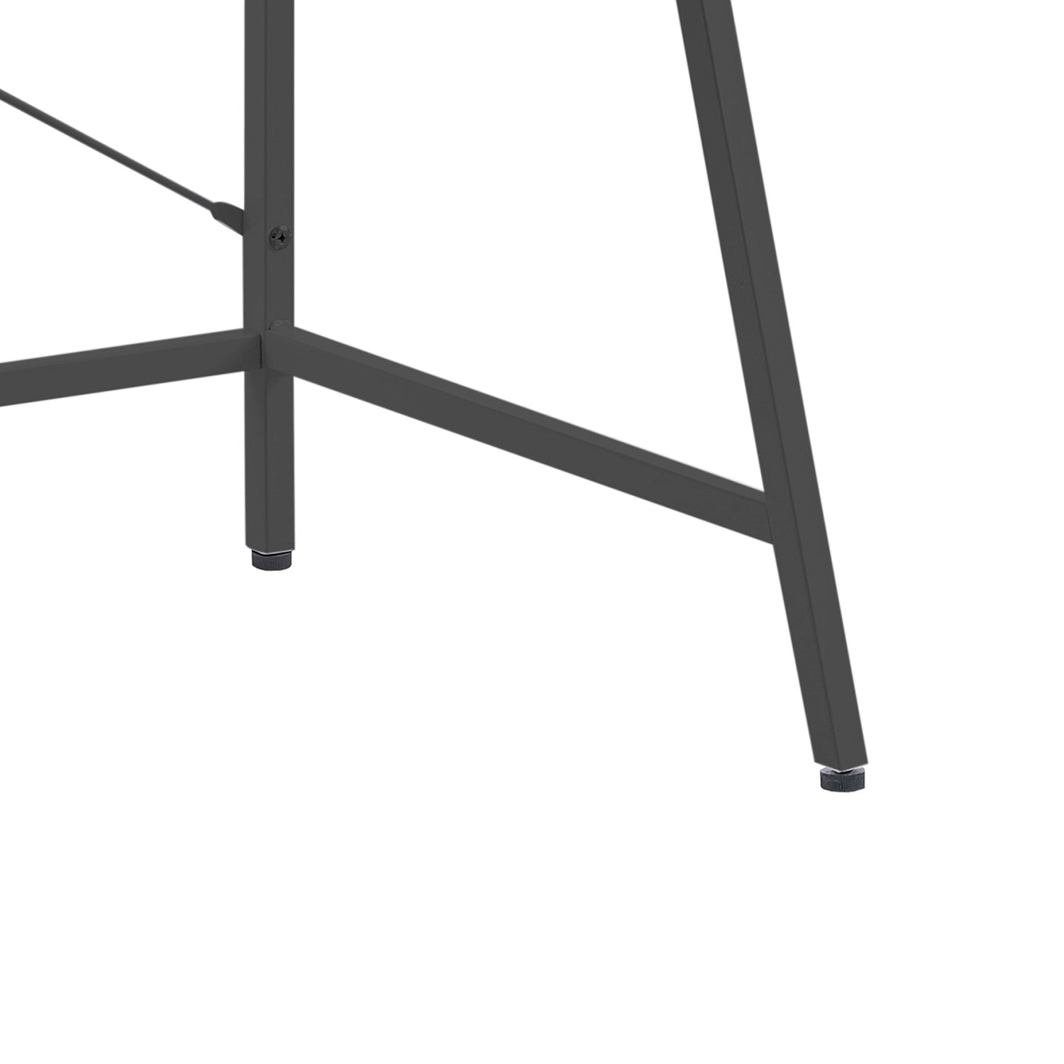 Lenny - scrivania in legno e metallo con ripiano - 80x48x104 cm