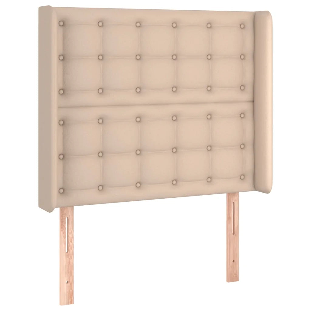 Testiera ad Orecchio-Testata con Orecchie Cappuccino 83x16x118/128 cm in Similpelle 593881