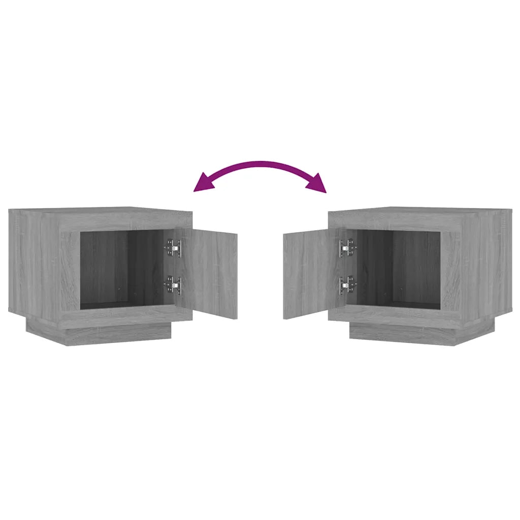 Tavolino da Salotto Grigio Sonoma 51x50x45cm Legno Multistrato 817229
