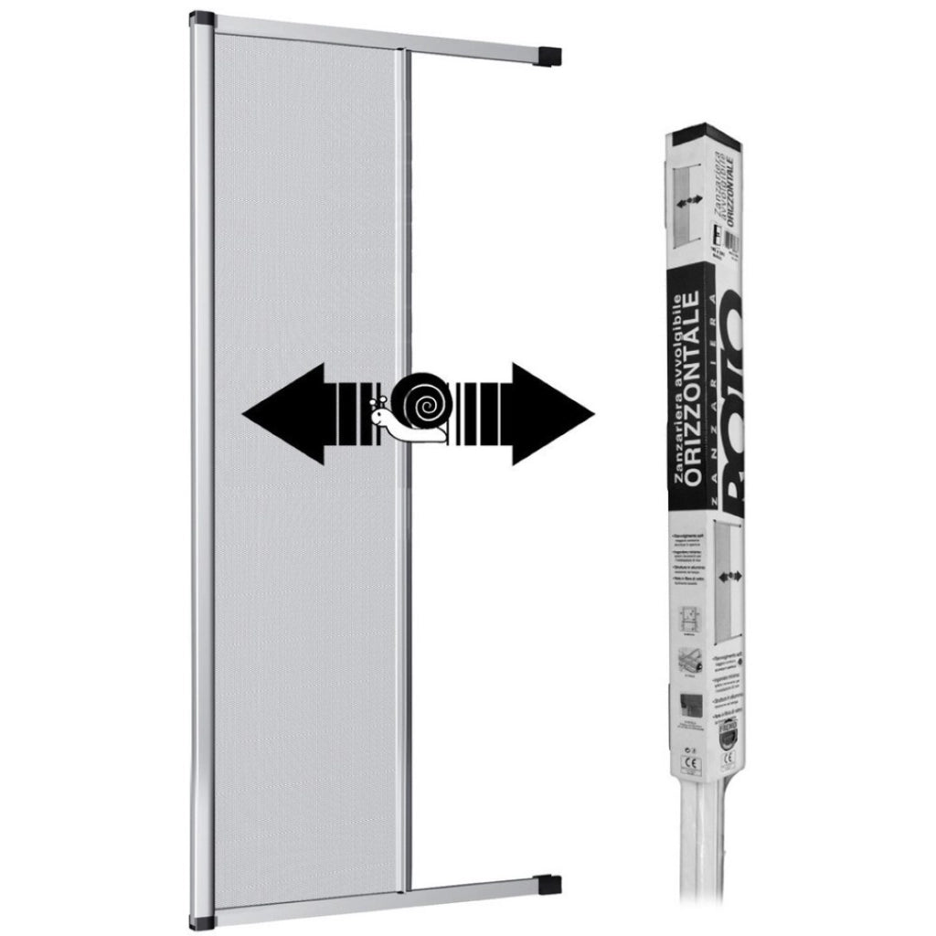 Zanzariera Roto 160X250 Cm Orizzantale Bianco Ral 9010 Frizionato - Medal