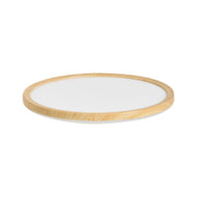 Plafoniera LED Marrone Chiaro 30 cm Sintetica Rotonda Pannello Luminoso LED a Filo Soffitto con Telecomando