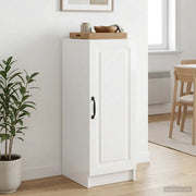 Credenza Bianco Lucido 33 x 34,5 x 87 cm Legno ingegnerizzato 895749