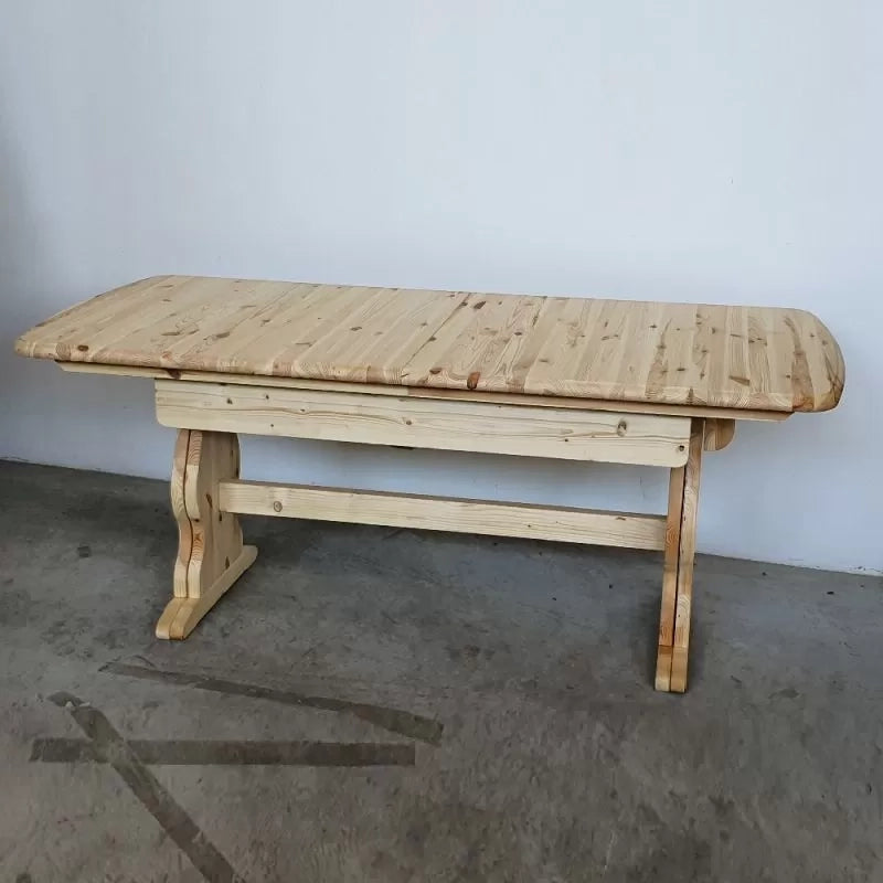 Tavolo fratino allungabile in legno pino bianco anticato 180x90x80 - Mobili 2G