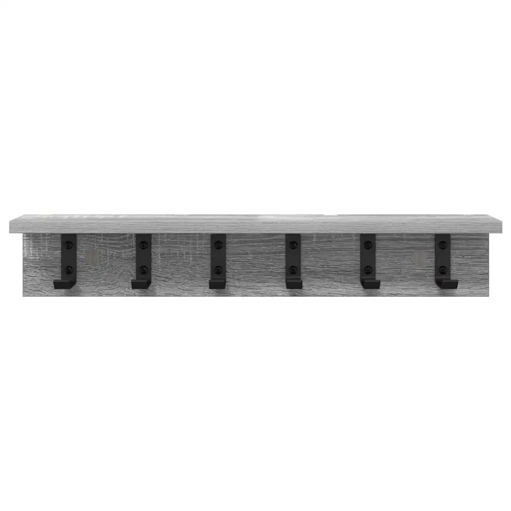 Appendiabiti a muro Grigio Sonoma 60 x 10,5 x 10,5 cm 874360