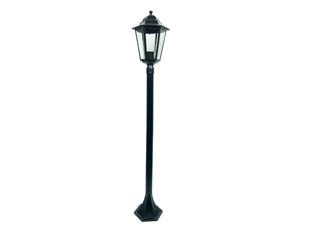 LAMPIONCINO SU PALO MODELLO BERLINO- - 100w IP44 cm.120h. colore nero - 1 pezzi SYNTESY