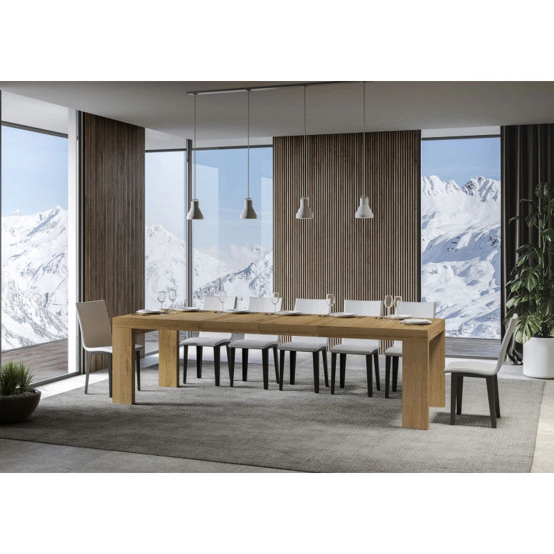 Tavolo allungabile 200/304x90 cm Roxell Premium - Quercia Natura