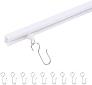 Rail per tenda a soffitto autoadesiva - 40 cm - Regolabile - Buone prestazioni di scorrimento - Silenzioso - Rail per tenda