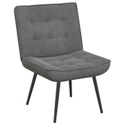 Sedia Relax 64x74x84 cm Grigio Scuro in Velluto CFW8264890