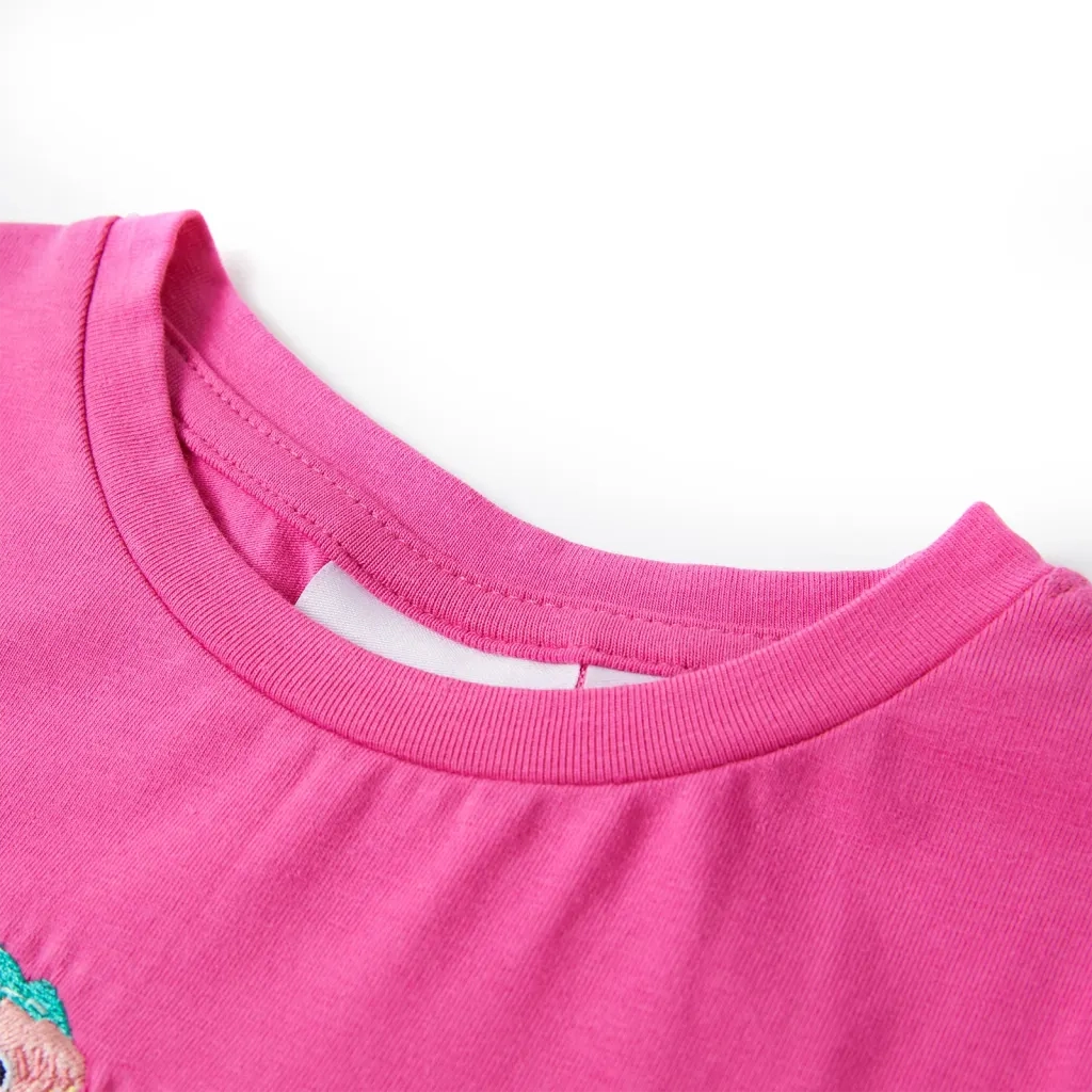 Maglietta da Bambina Rosa Scuro 116 11206