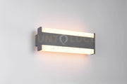 DAWSON APPLIQUE FASCIA DA ESTERNO ALLUMINIO ANTRACITE CON REGOLAZIONE SIA TEMPERATURA DI COLORE DEL LED SIA INTENSITA' IP54 L.30CM 7W 800lm, 2300+3000+4000K