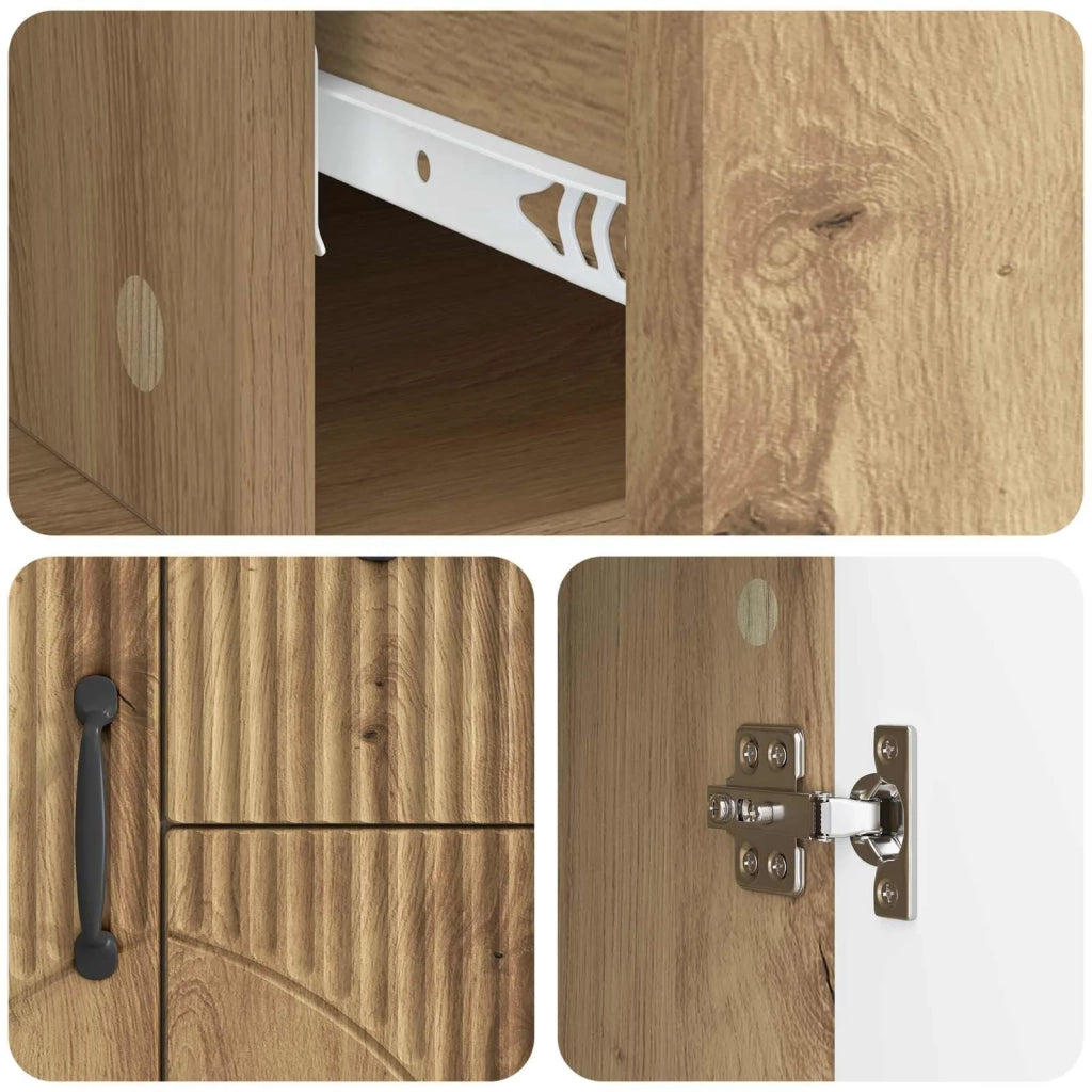 Credenza con cassetto Rovere Artigianale 89 x 34,5 x 57 cm