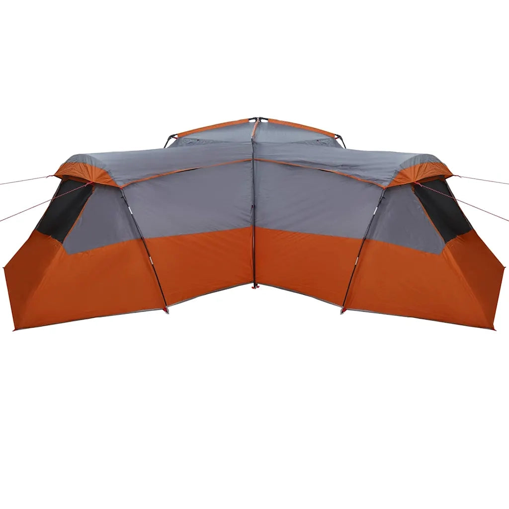 vidaXL Tenda Familiare Grigio e arancione 833 x 585 x 216 cm