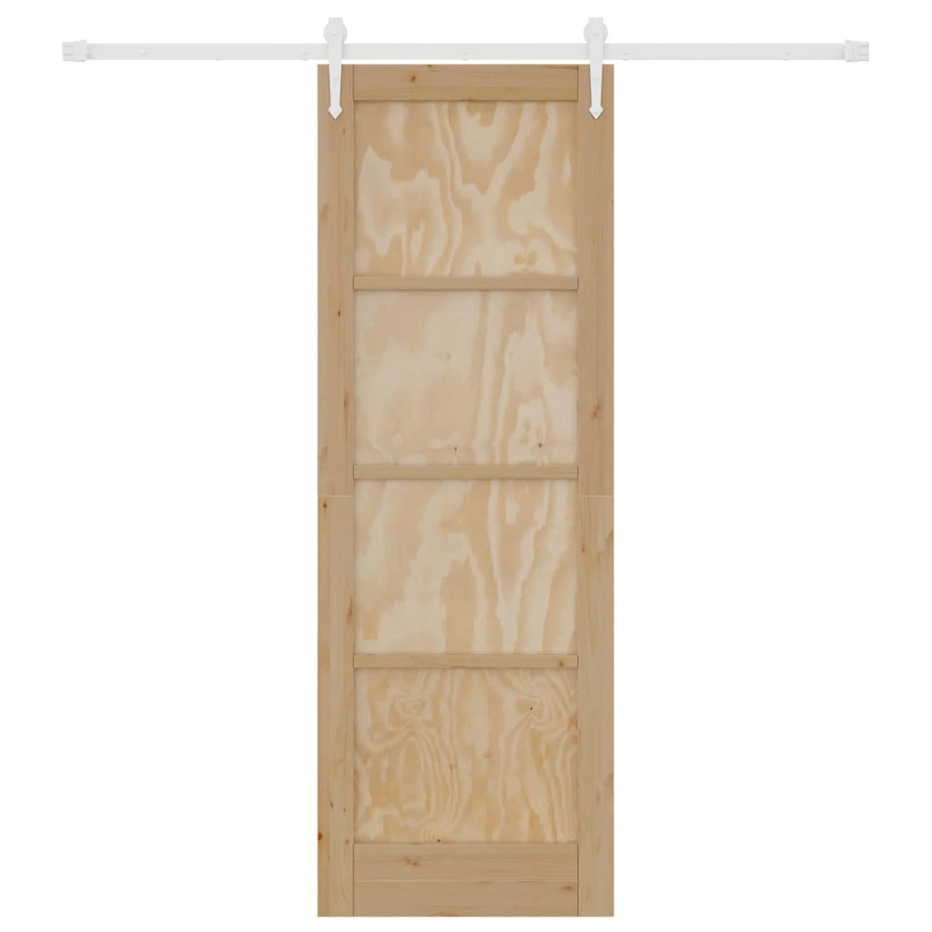 Porta scorrevole ORKDAL Naturale e Bianco 73,5 x 211 cm 3445585