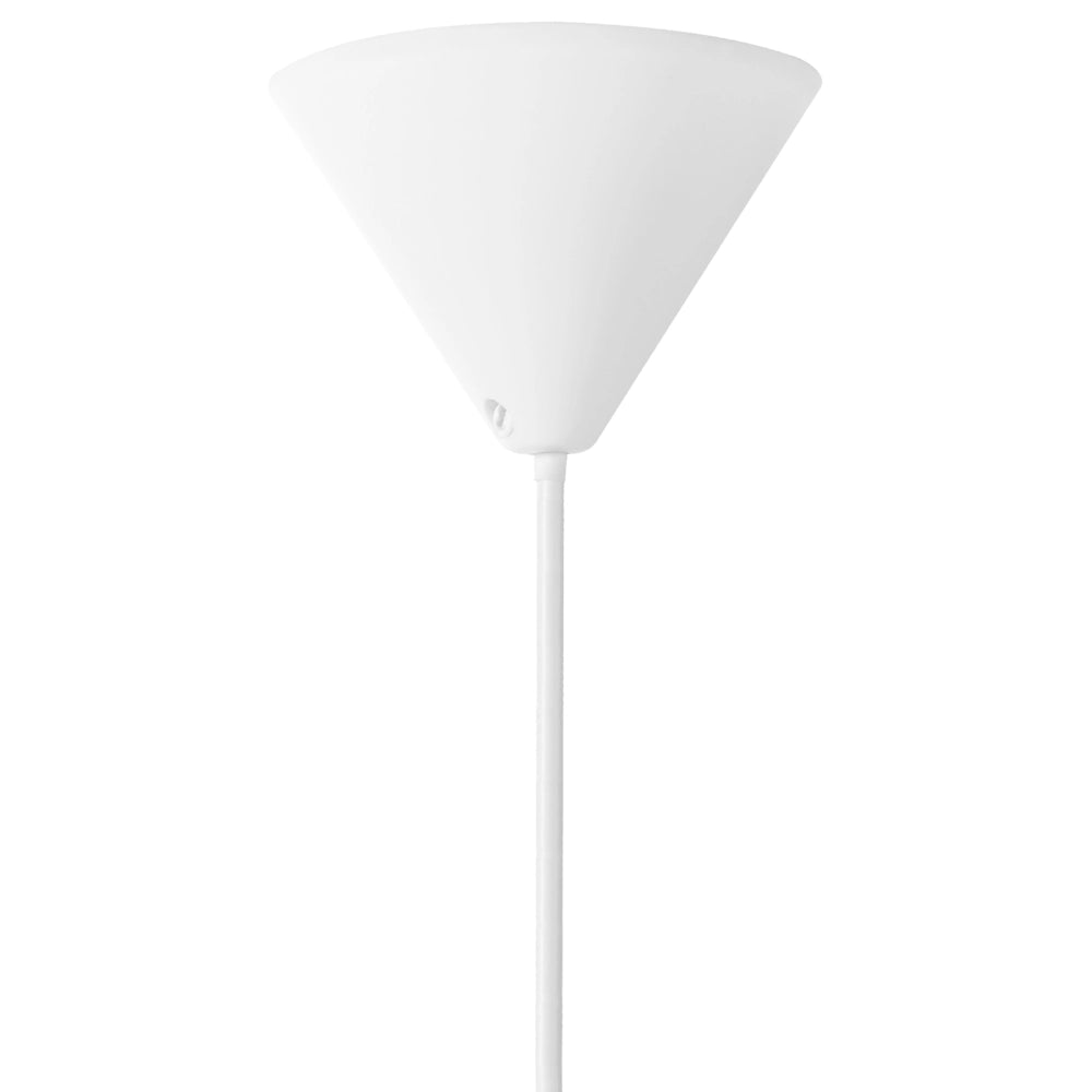 Lampada a sospensione con paralume in nylon bianco Design moderno Luce per il soggiorno