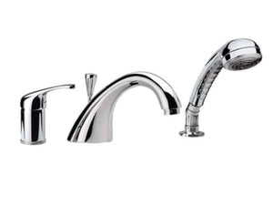 Rubinetto bordo vasca con deviatorebocca fusa e doccetta - serie 35