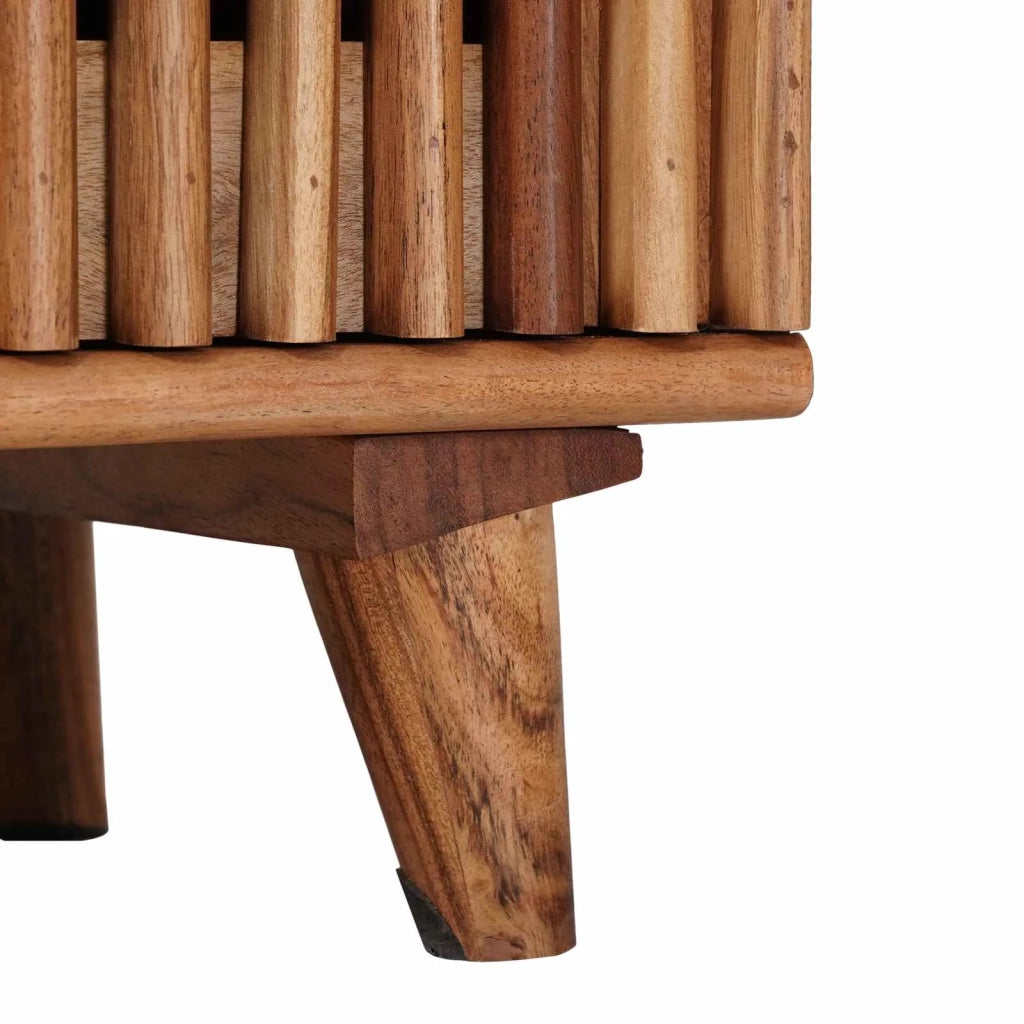 Comodino a muro fatto a mano Marrone Teak 40 x 30 x 45 cm