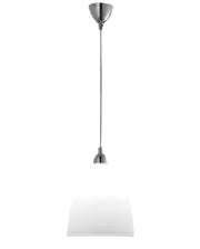 Lampada a Sospensione Provenza in Metallo e Vetro Centrifugato Bianco, Attacco E27 60W, Design Classico ed Elegante, IP20, Codice 2907-45-102