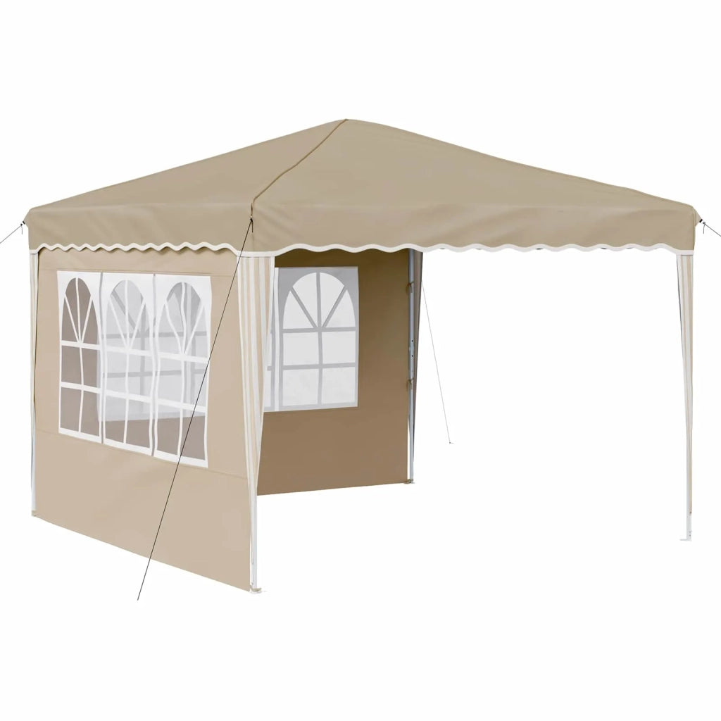 Tenda per feste a pop-up-Gazebo Crema 288 x 288 x 245 cm 608431