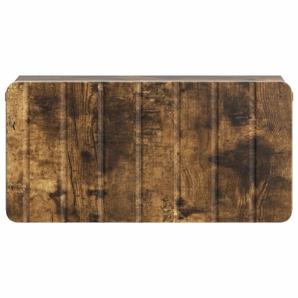 Mobiletto da notte a muro 2 pcs Rovere Fumo 49 x 34,5 x 24 cm 898286
