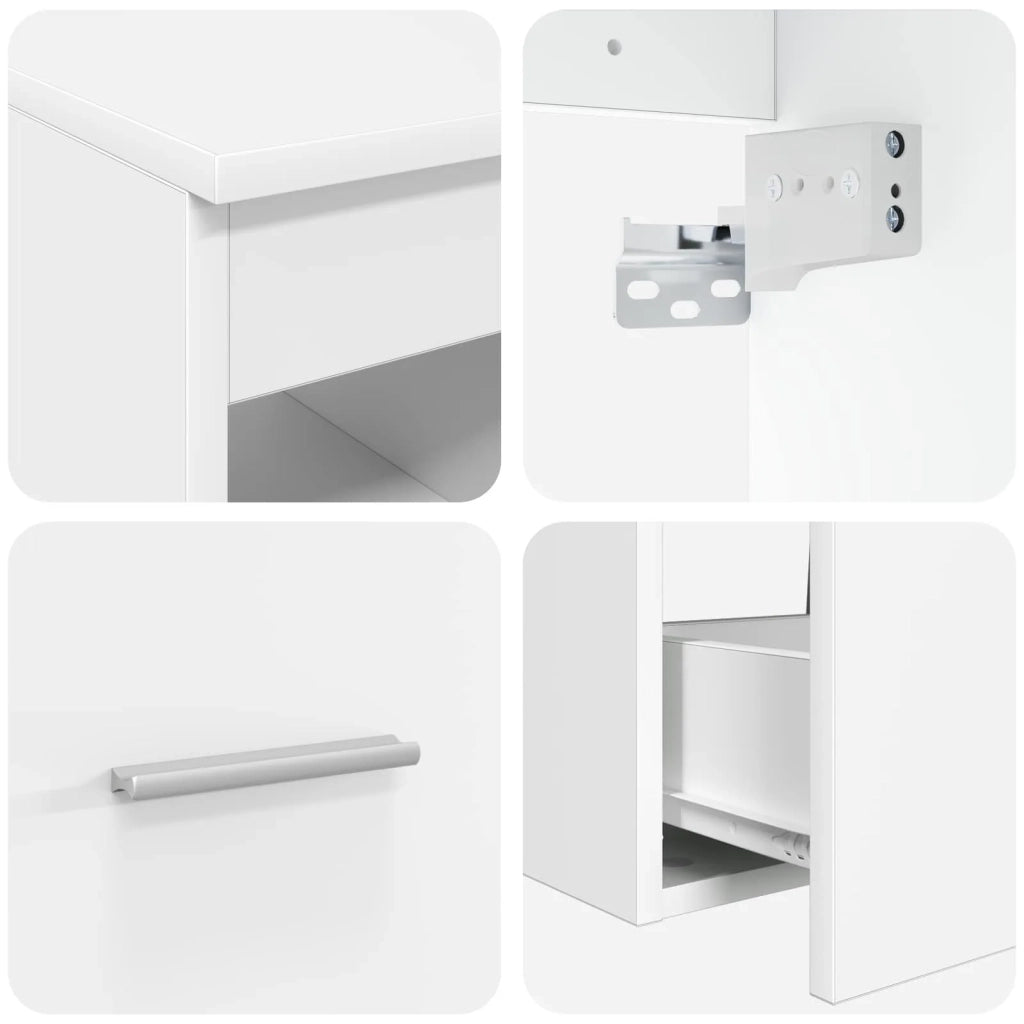 Set di mobili per il bagno 3 pz Bianco 49,5 x 44,5 x 66 cm 3405923