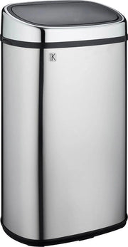 Cestino 60L CITY Inox - Contenitore di Rifiuti a 60 Litri con Sensore e Chiusura Automatica