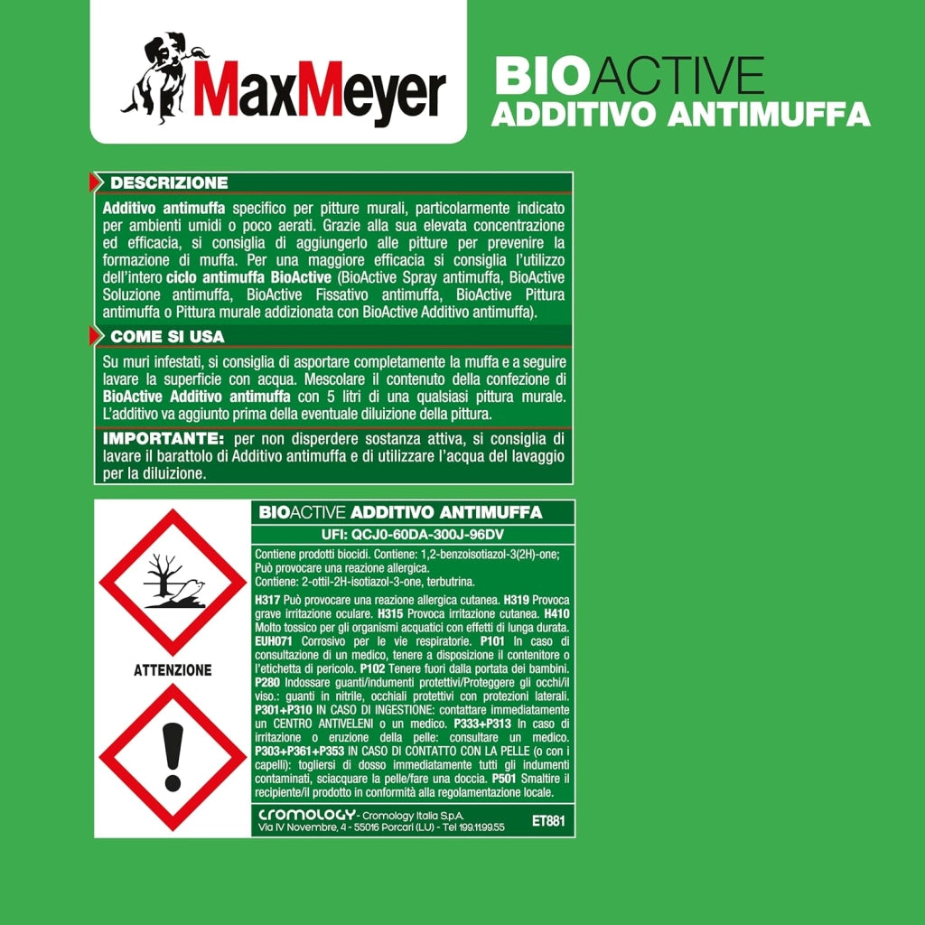Additivo Antimuffa per Interni BIOACTIVE, Incolore, 0.25L