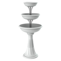 CIOTOLA PER FIORI CON COLONNA 'TREVI' Ã˜ cm 30/40/50 - bianco BAMA