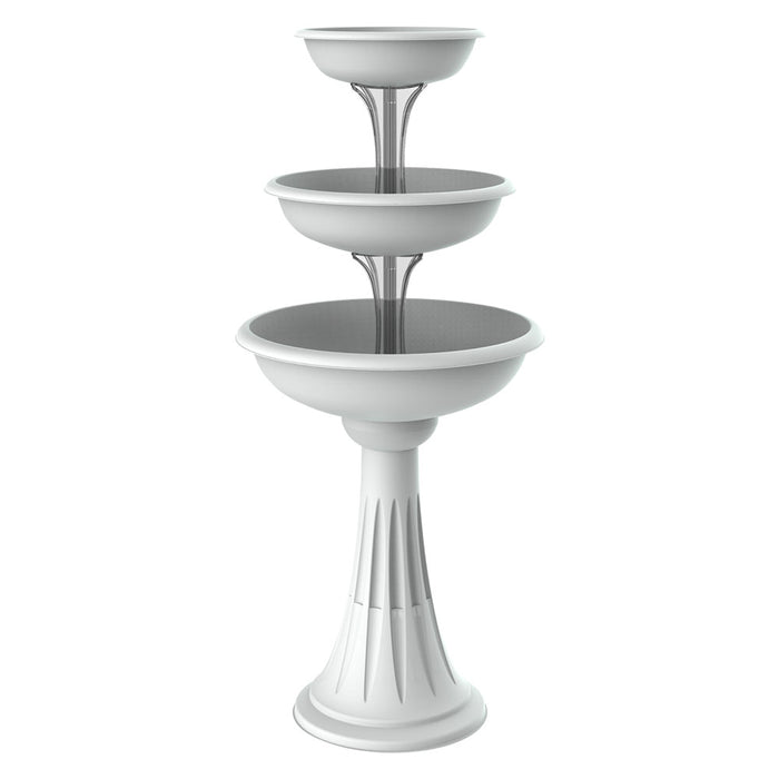 CIOTOLA PER FIORI CON COLONNA 'TREVI' Ã˜ cm 30/40/50 - bianco BAMA