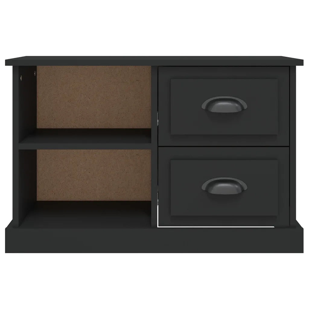 Mobile Porta TV Nero 73x35,5x47,5 cm in Legno Multistrato 816169