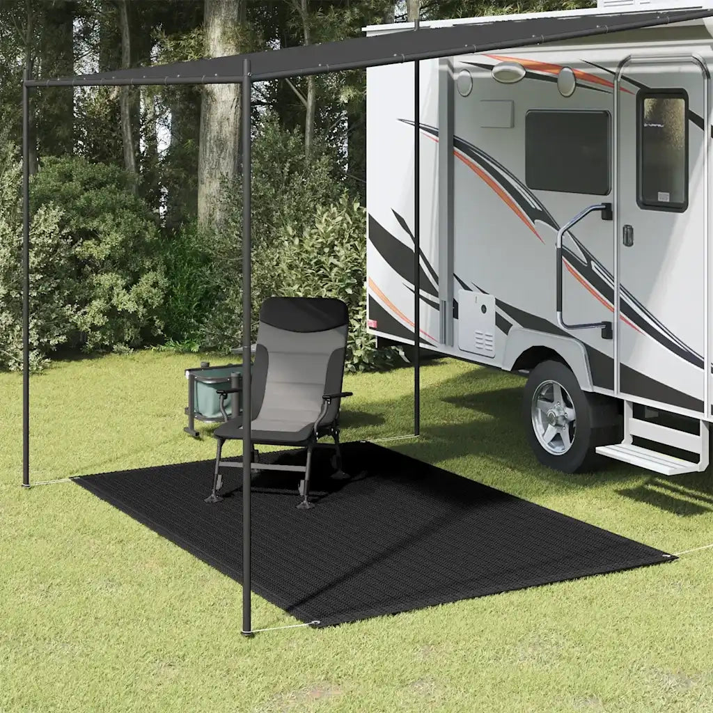 Tappeto da Tenda 200x300 cm Nero 310777