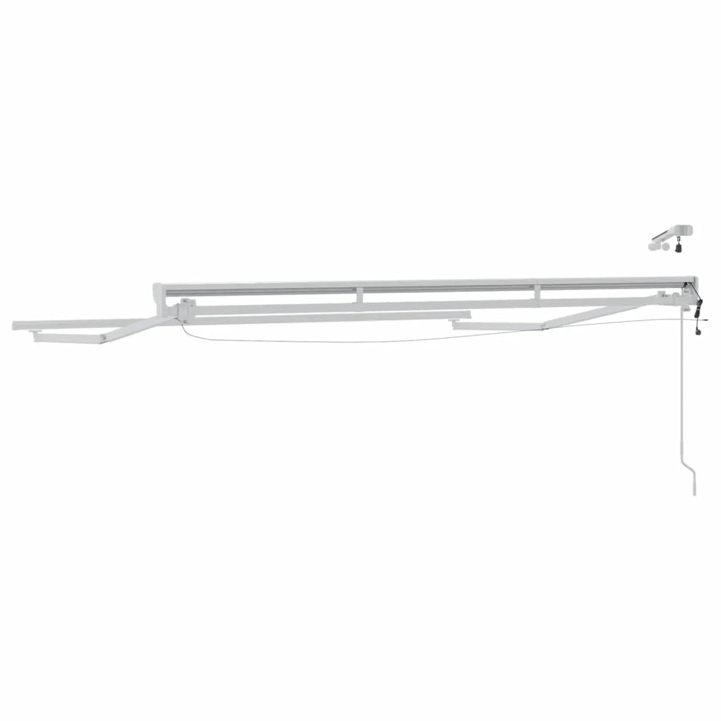 Telaio tenda elettrica con LED Bianco 3 x 2 m Alluminio 42024834