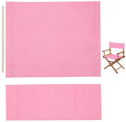 Seduta da Regista - Set di Coperture in Canapa - Pelle Rosa - Mobili da Giardino - Sedia Comoda - Adatta per Patio e Giardino