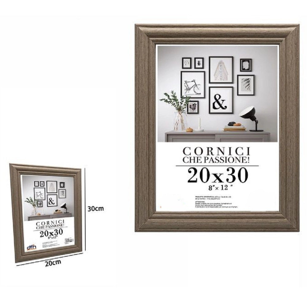 Trade Shop - Cornice Per Foto Porta Fotografie Quadri Tele 20 X 30 Cm Modello Legno 71645 -
