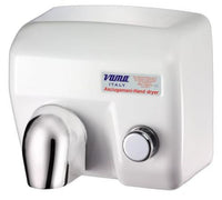 Asciugamani elettrico da parete Antivandalo - Ariel BP - Acciaio bianco con pulsante