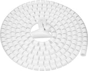 Draad organizzatore a spirale flessibile - cavo organizzatore management accessori - contenitore per cavo - protezione - 30 m di lunghezza - 16 mm di diametro - bianco.