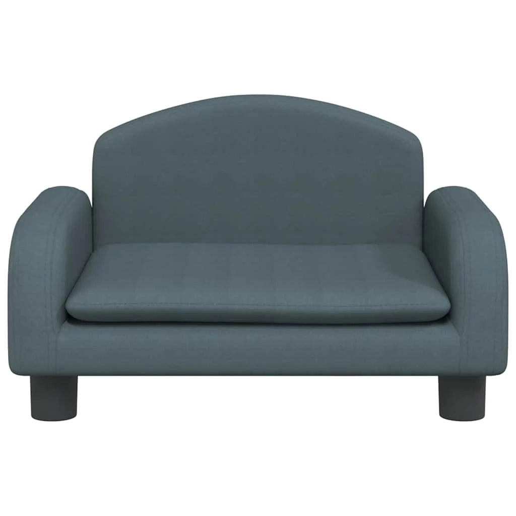 Cuccia per cani comoda cesta da divano tessuto grigio scuro 50 x 40 x 30 cm 02_0043160