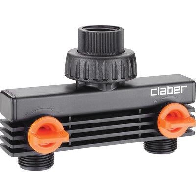 PRESA A RUBINETTO + 2 INNESTI FILETTATI CLABER  3/4F SELF 8589