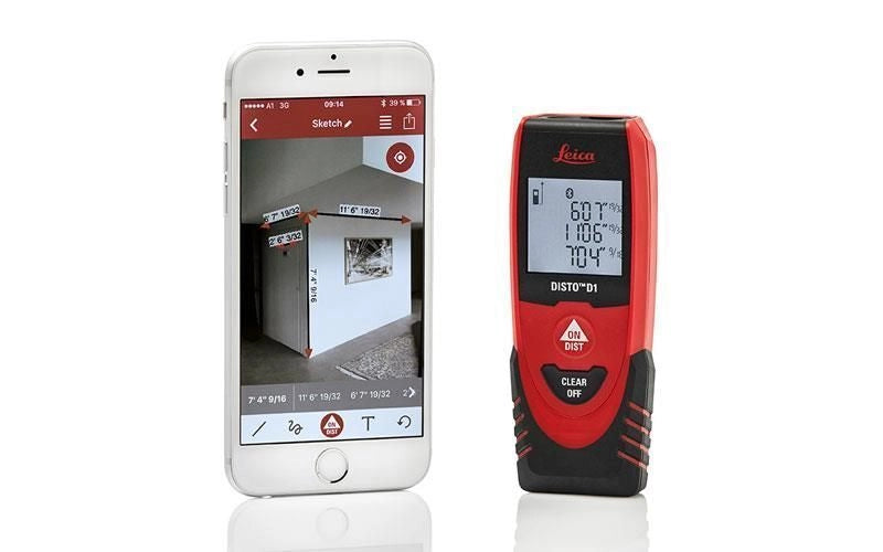 Leica DISTO D1 Misuratore Laser 40 m Precisione 2 mm Bluetooth 4.0 IP54 colore Nero