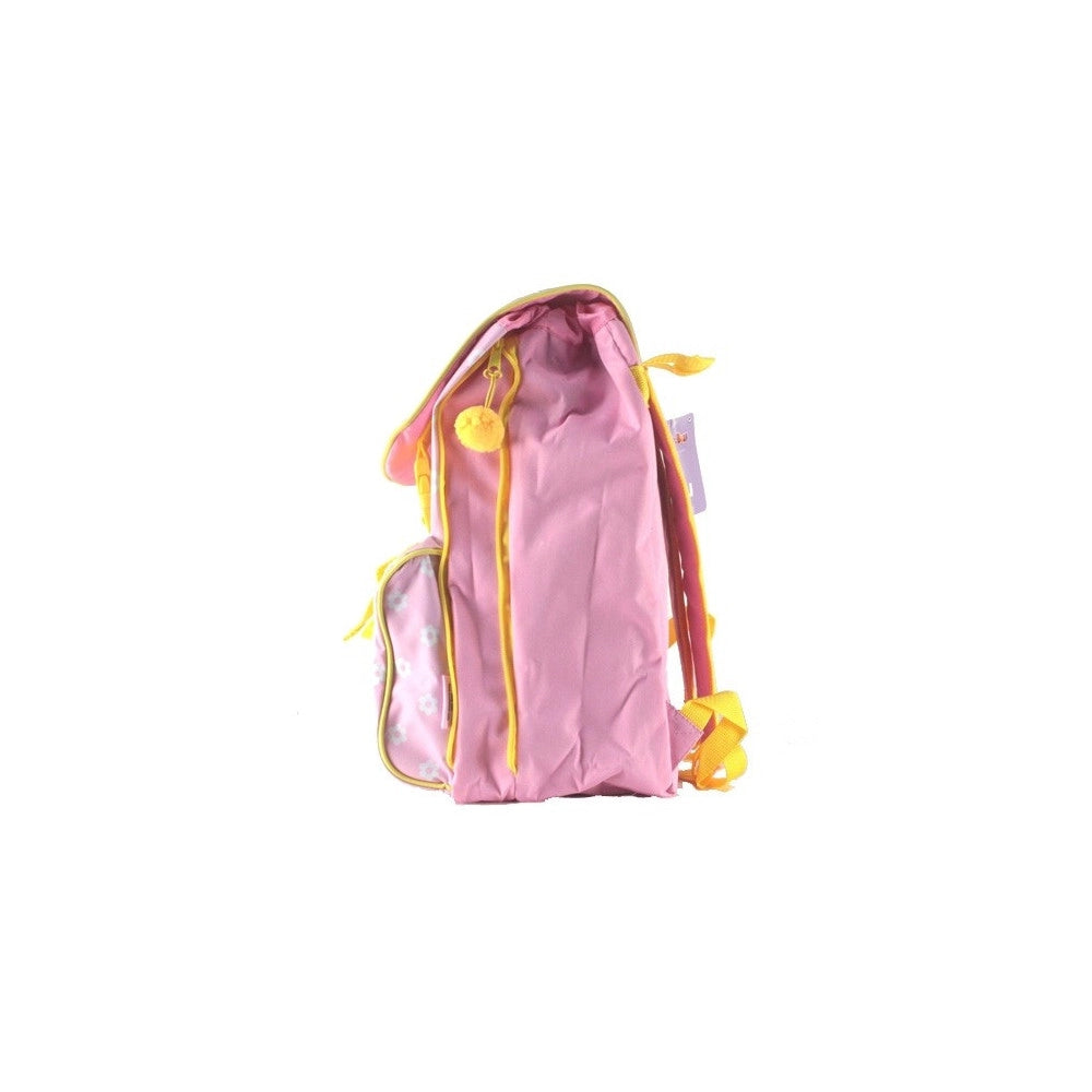 Trade Shop - Zaino Cartella Scuola Estensibile In Poliestere Zainetto Bambini Masha E Orso -