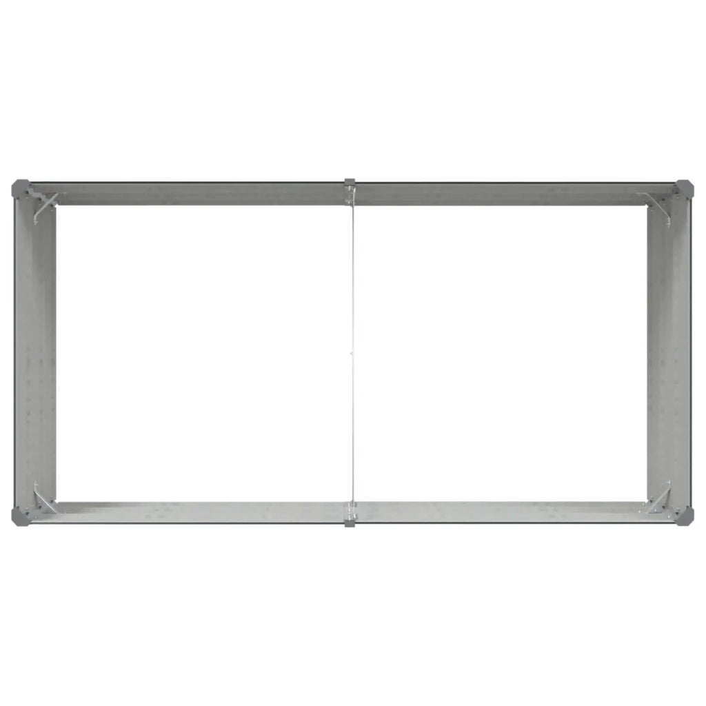 Fioriera Antracite 195 x 100 x 45 cm Acciaio zincato