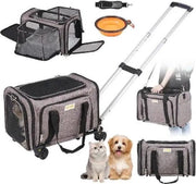 Borsa per Animali di Compagnia - Trolley per Cani e Gatti - Adatto per Cani e Gatti fino a 25 kg