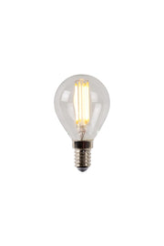 Lampadina LED sfera trasparente E14 4W luce calda Lucide