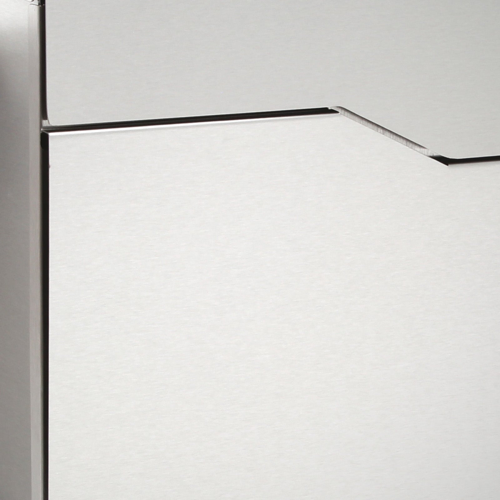 Cassetta postale con vano portagiornale V19 acciaio inox 370 x 102 x 370 mm
