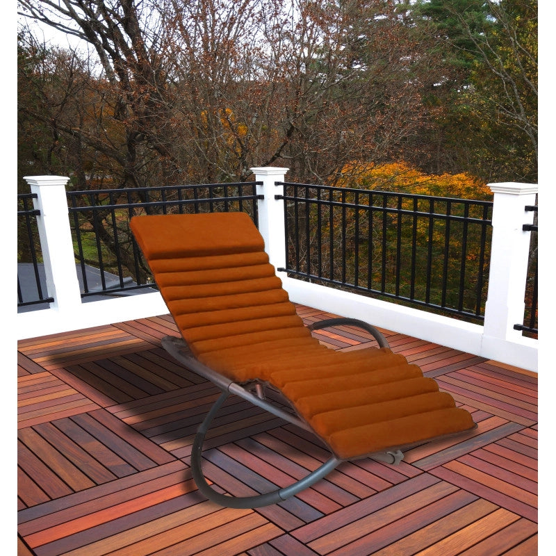 Lettino prendisole SWING LUXE MONACO - Terracotta