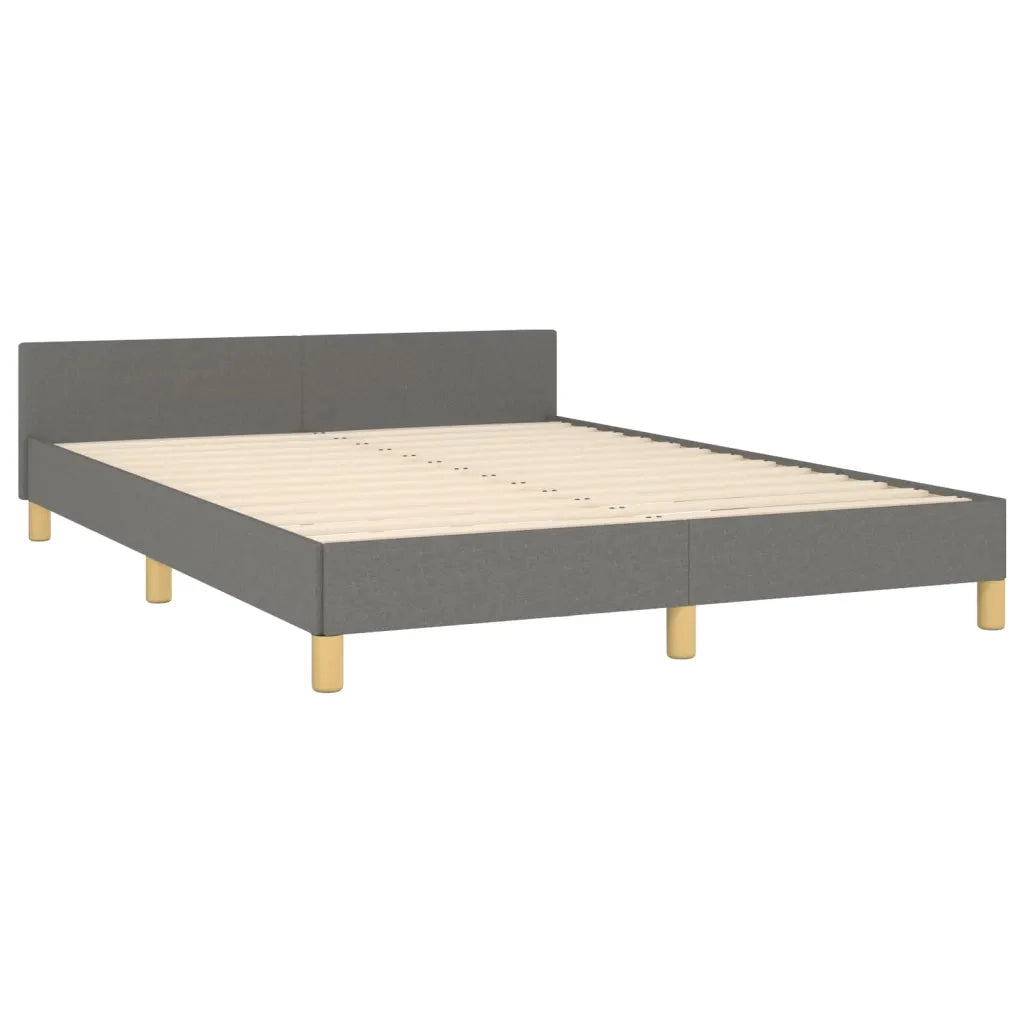 Giroletto senza Materasso Grigio Scuro 140x200 cm Tessuto