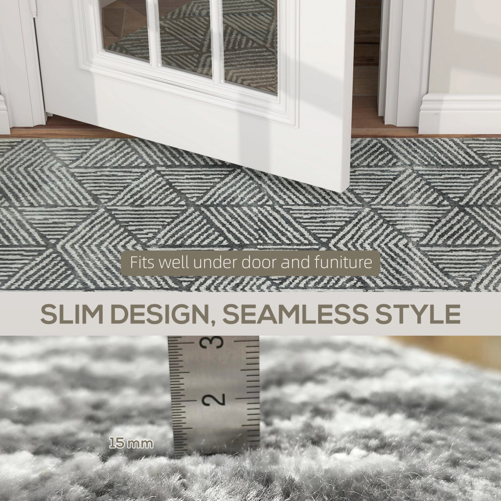 Tappeto moderno soggiorno ¨C zephmum ¨C 150x80 cm grigio scuro