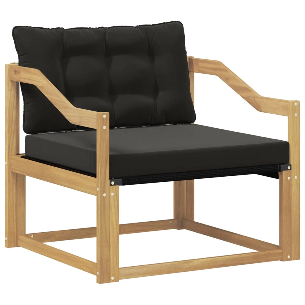 Set di divani da esterno-Sofa da giardino Legno di Acacia Massello e Textilene 644277