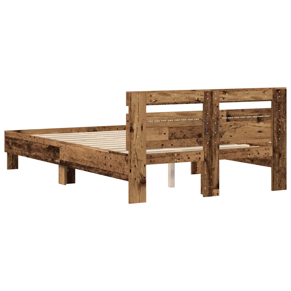 Struttura del letto con testiera Legno vecchio 120 x 200 cm 3333948