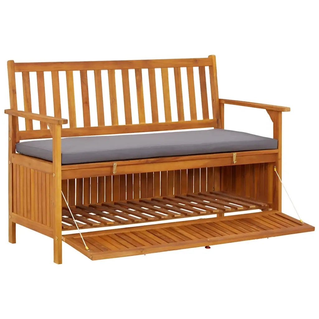 Cassapanca da Giardino 120 cm in Legno Massello di Acacia 310276