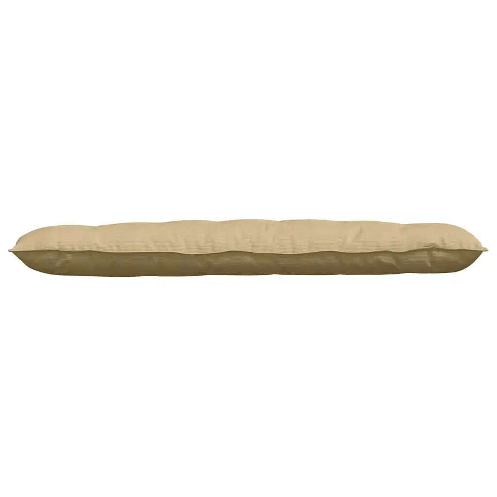 Cuscino per Schiena Grigio Verde 160 x 50 cm Tessuto in Cords 42014912